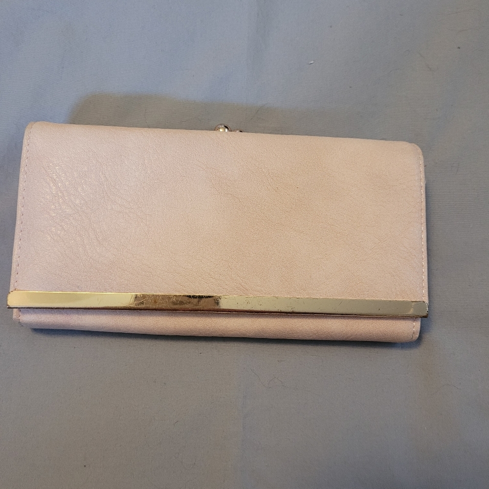Light Pink Trifold Wallet